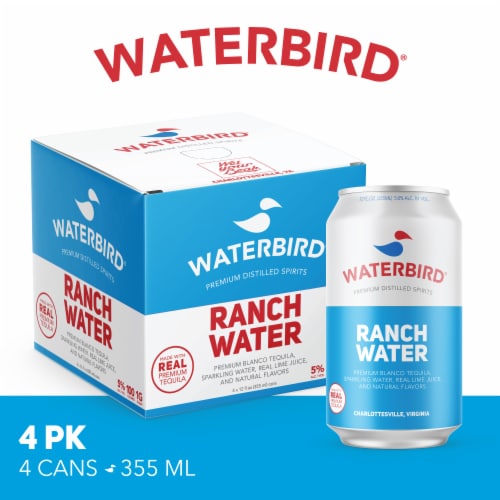 Waterbird Ranch Water Tequila Hard Seltzer Perspective: front