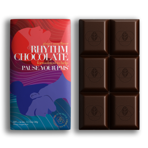 The Functional Chocolate Company Ginger Snap Rhythm Chocolate Dietary Supplement Perspective: front