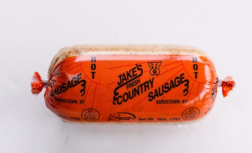 Jake's Fresh Country Sausage Hot Breakfast Sausage Perspective: front