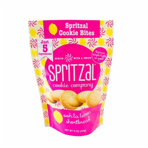 Spritzal® Cookie Company Ooh La Lemon Shortbread Cookies Perspective: front