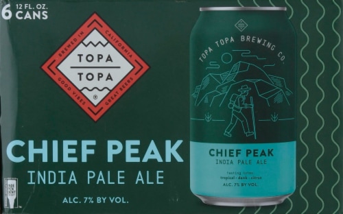 Topa Topa Brewing Co. Chief Peak India Pale Ale Perspective: front
