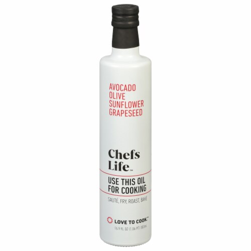 Chefs Life™ Avocado Olive Sunflower Grapeseed Cooking Oil Perspective: front