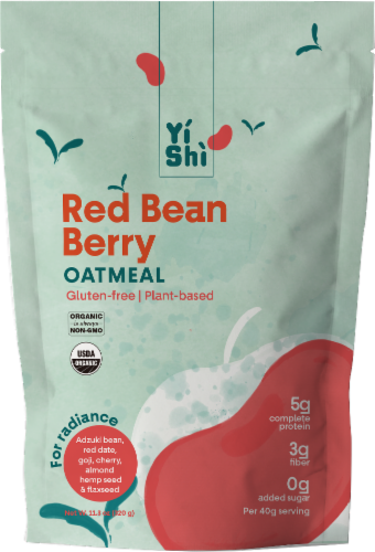 Yishi Red Bean Berry Oatmeal Pouch Perspective: front