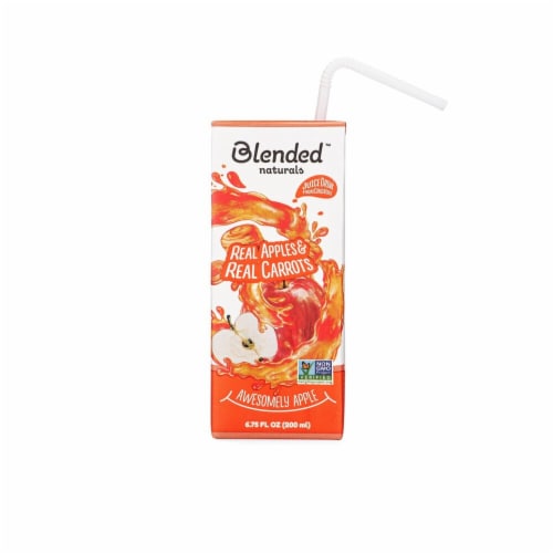 Blended Naturals™ Awesomely Apple Kids Juice Boxes Perspective: front