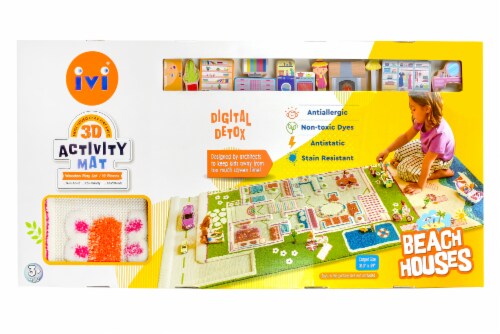 IVI Beach Houses 3D Activity Mat Perspective: front