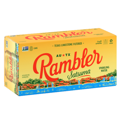 Rambler Satsuma Sparkling Water Perspective: front