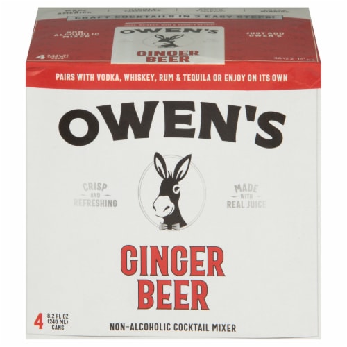 Owen's Ginger Beer Non-Alcoholic Cocktail Mixers Perspective: front