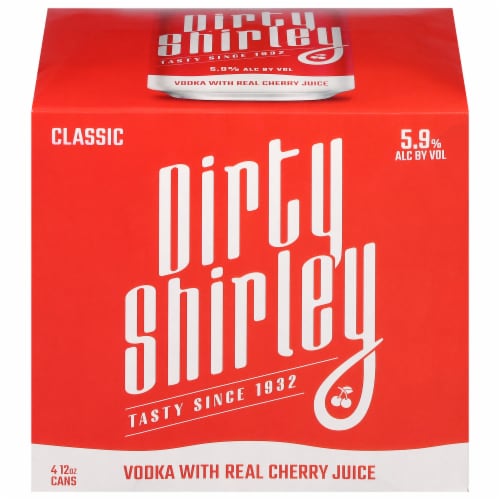 Dirty Shirley Classic Cocktail Cans Perspective: front