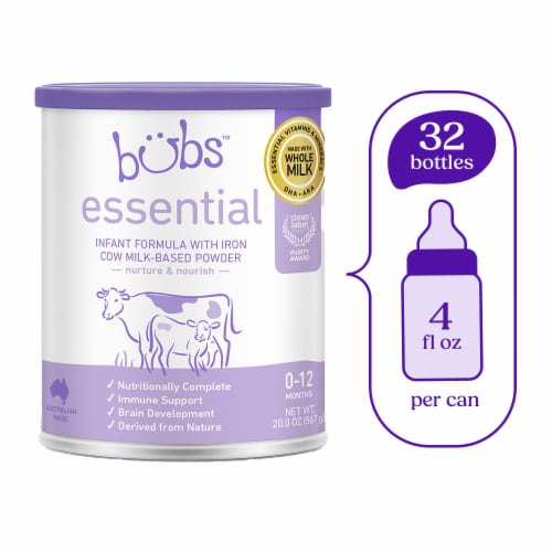 Bubs Essential Infant Formula 0-12 Months Perspective: front