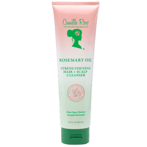 Camille Rose® Rosemary Oil Strengthening Hair + Scalp Cleanser Perspective: front