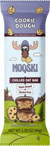Mooski Cookie Dough Chilled Oat Bar Perspective: front