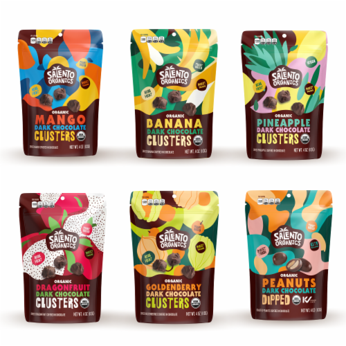 Variety 12 Pack - All 6 Flavors - 4oz Each Bag Perspective: front