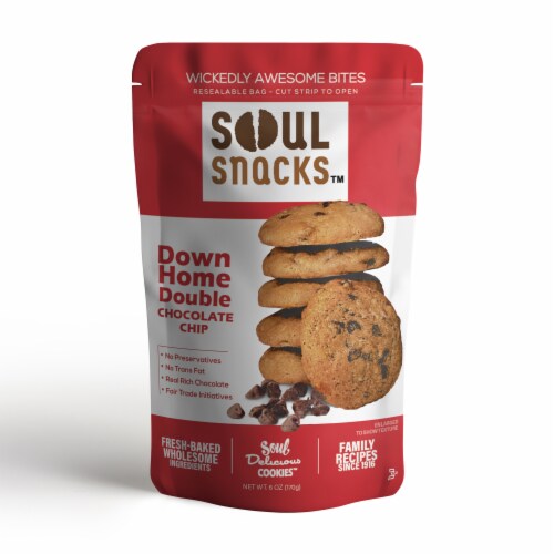 Soul Snacks™ Down Home Double Chocolate Chip Perspective: front