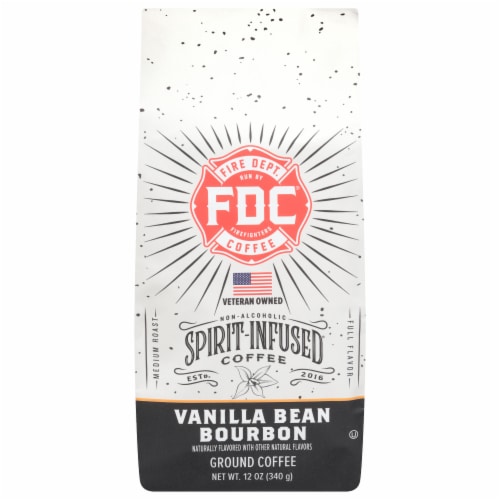 Fire Department Coffee® Vanilla Bean Bourbon Medium Roast Ground Coffee Perspective: front