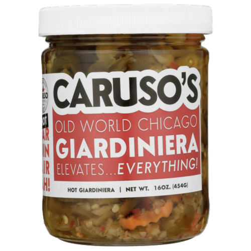 Caruso's Old World Chicago Hot Giardiniera Perspective: front