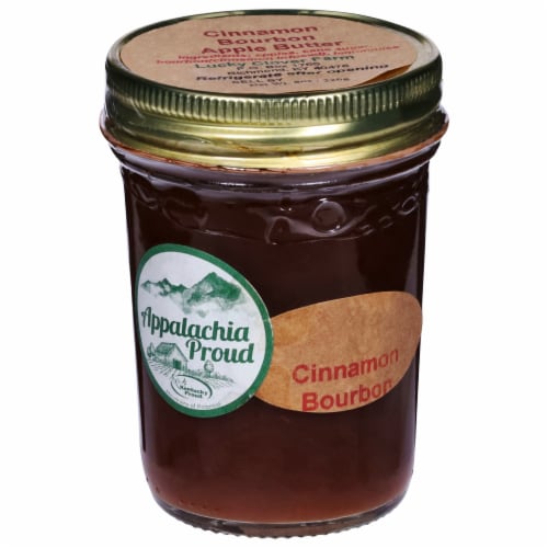 Lucky Clover Farm Cinnamon Bourbon Apple Butter Perspective: front