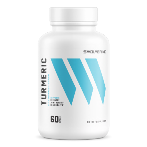 Swolverine Turmeric Supplements 750mg Perspective: front