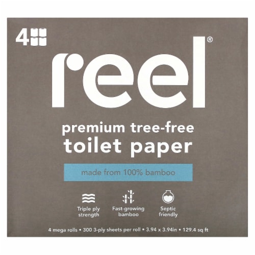 Reel® Bamboo Toilet Paper Mega Rolls Perspective: front