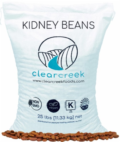 Clear Creek Bulk Kidney Beans, 25 LBS Perspective: front