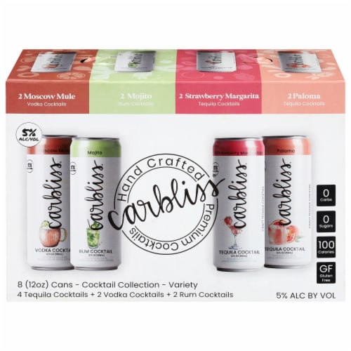 Carbliss® Cocktail Variety Pack Perspective: front
