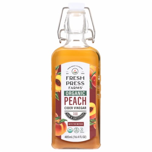 Fresh Press Farms® Organic Peach Cider Vinegar Perspective: front