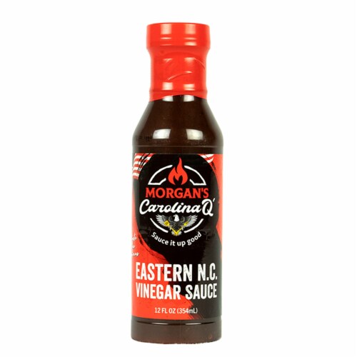 Morgan's Carolina Q Eastern N.C. Vinegar Sauce Bold Tangy Spicy Perspective: front