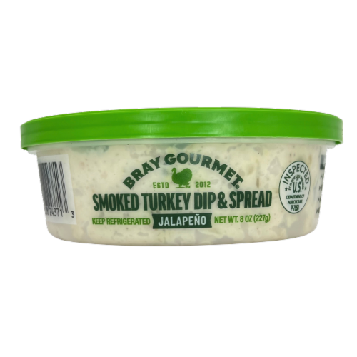 Bray Gourmet Smoked Turkey Jalapeno Dip 8 oz Perspective: front