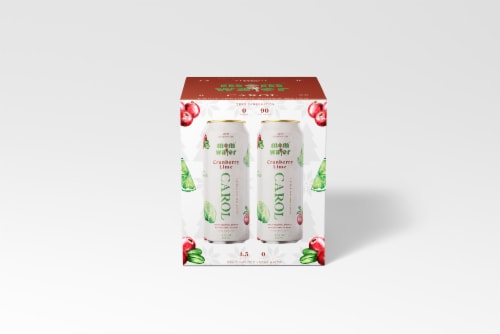 Mom Water Carol Cranberry Lime Perspective: front