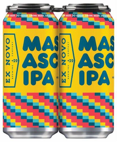 Ex Novo Brewing Company Mass Ascension IPA Perspective: front