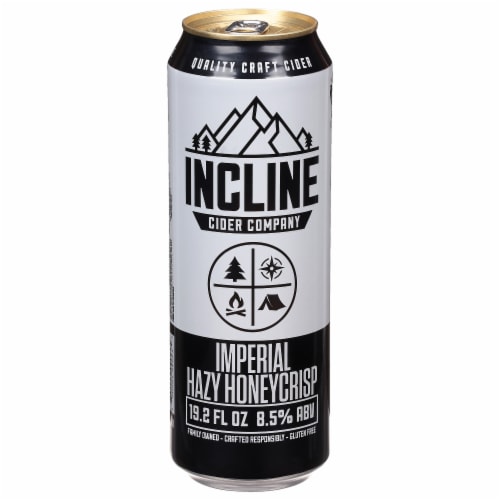 Incline Cider Company Imperial Hazy Honeycrisp Cider Beer Perspective: front