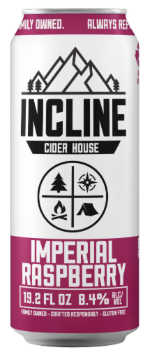 Incline Imperial Raspberry Cider Single Can Perspective: front