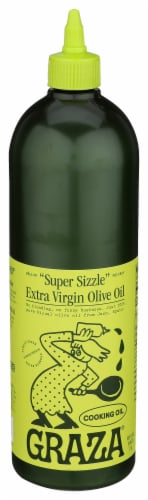 Graza® Super Sizzle Extra Virgin Olive Oil for Cooking Perspective: front
