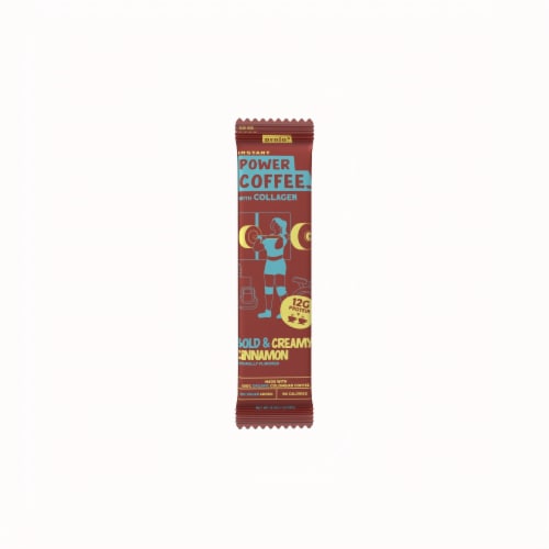Projo* Cinnamon Instant Power Coffee™ Packet Perspective: front