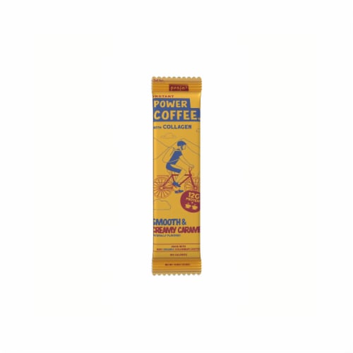 Projo* Caramel Instant Power Coffee™ Packet Perspective: front