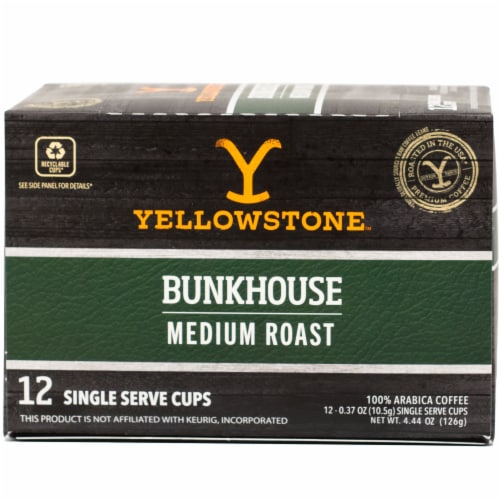 Yellowstone™ Bunkhouse Medium Roast Single Serve Cup Perspective: front