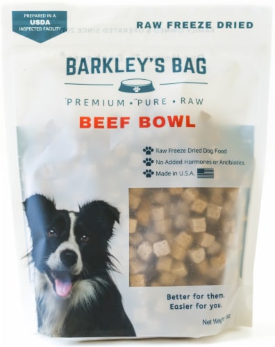 Barkley's Bag Freeze Dried Beef Bowl Perspective: front