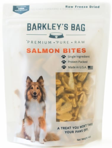 Barkley's Bag Salmon Bites Perspective: front