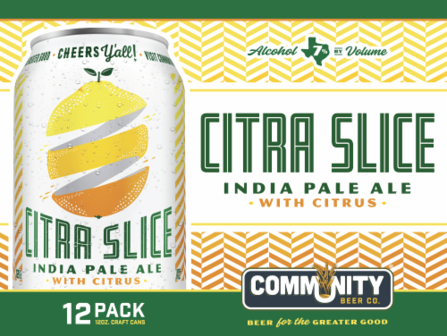 Community Beer Co. Citra Slice India Pale Ale Craft Beer Perspective: front