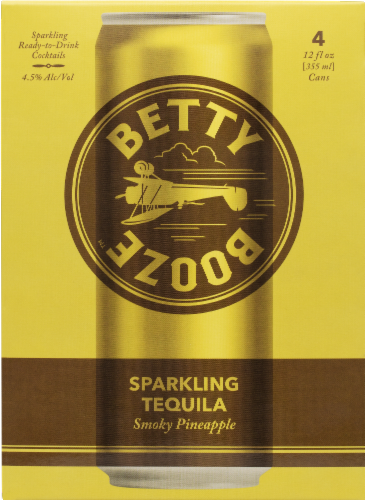 Betty Booze™ Sparkling Tequila Smoky Pineapple Perspective: front