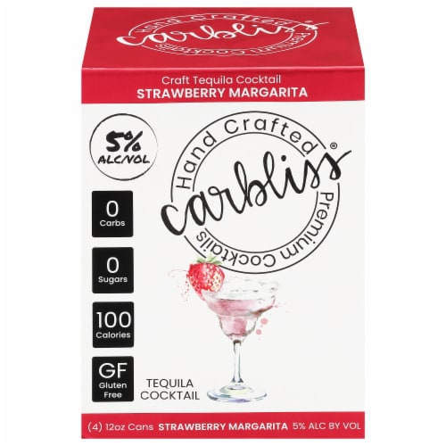Carbliss® Strawberry Margarita Perspective: front