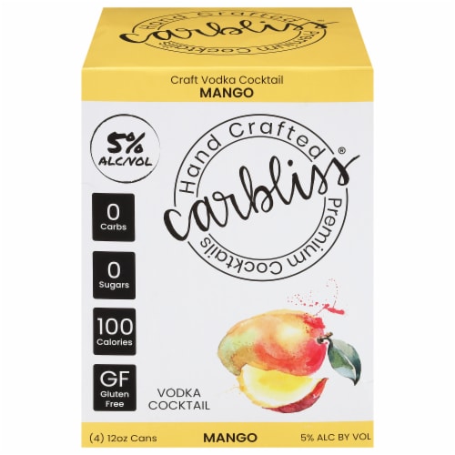 Carbliss® Mango Vodka Cocktail Perspective: front