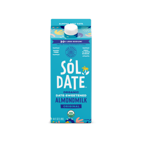 SólDate™ Organic Original Date Sweetened Almondmilk Perspective: front
