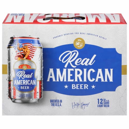 Real American Beer Light Domestic Beer Perspective: front