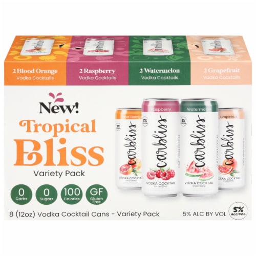 Carbliss® Tropical Bliss Variety Pack Perspective: front