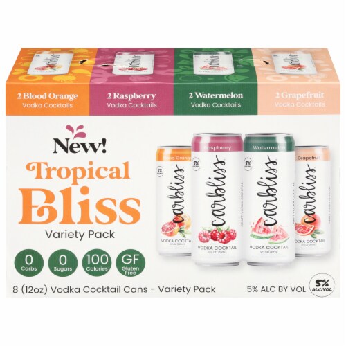 Carbliss® Tropical Bliss Variety Pack Perspective: front