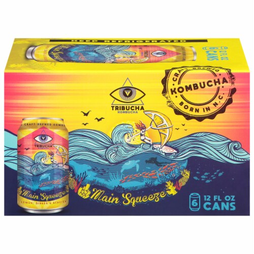 Tribucha Main Squeeze Kombucha Pack Perspective: front