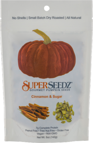 Superseedz Cinnamon & Sugar Pumpkin Seeds Perspective: front