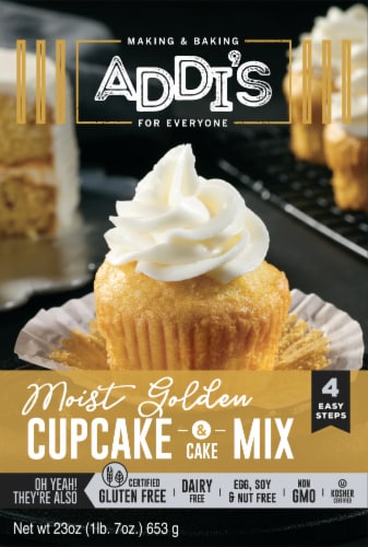 Addi's Moist Golden Cupcake & Cake Mix Perspective: front