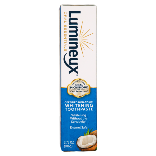 Lumineux® Oral Essentials Certified Non-Toxic Whitening Toothpaste Perspective: front