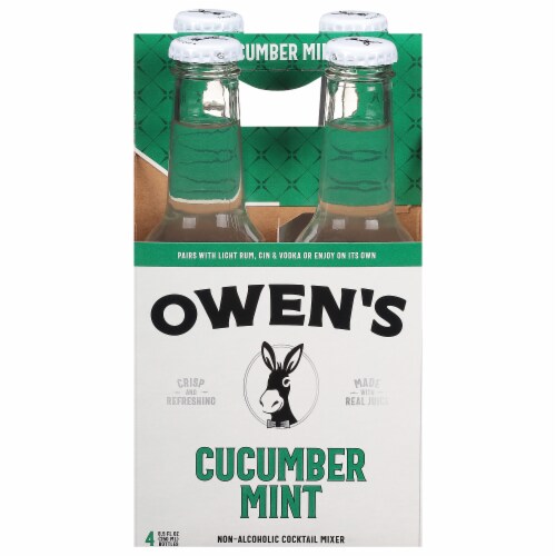 Owen's Craft Mixers Mint Cucumber Lime Cocktail Mixer Perspective: front